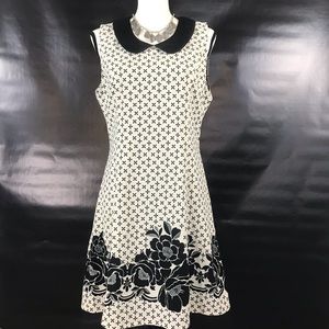 Esley White Dress with Flower Print